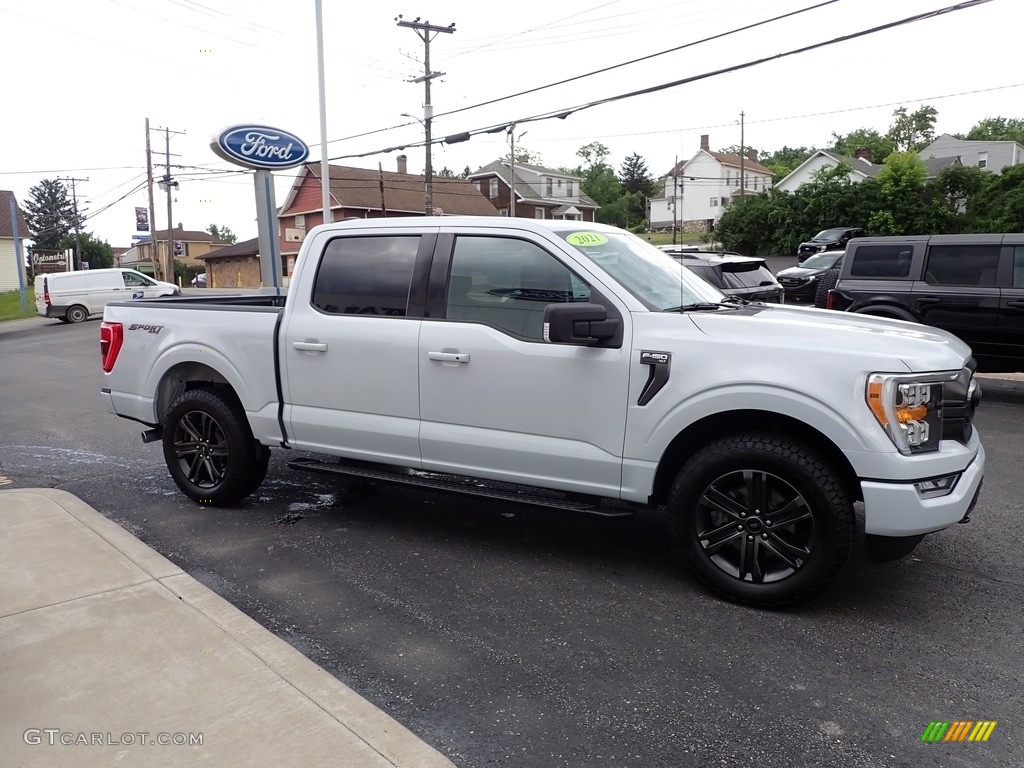 2021 F150 XLT SuperCrew 4x4 - Space White / Black photo #6