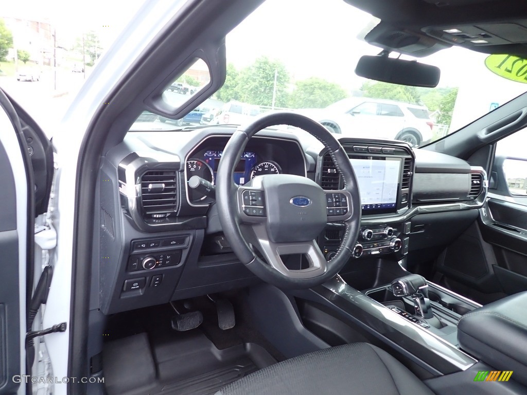 2021 F150 XLT SuperCrew 4x4 - Space White / Black photo #14