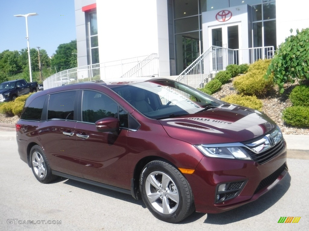 2018 Odyssey EX-L - Deep Scarlet Pearl / Beige photo #1