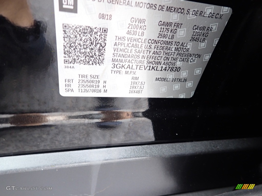 2019 Terrain SLE - Ebony Twilight Metallic / Jet Black photo #20