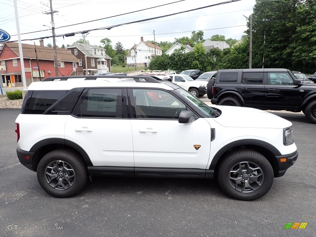 2023 Bronco Sport Badlands 4x4 - Oxford White / Ebony/Roast photo #6