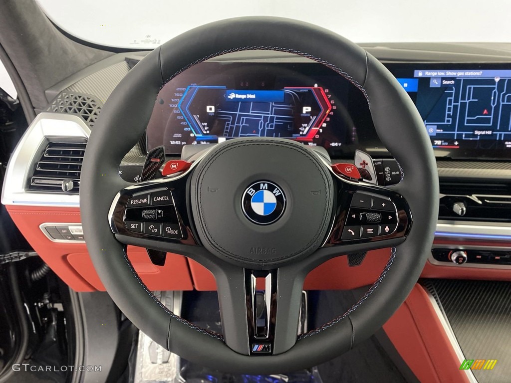 2023 BMW XM Standard XM Model Sakhir Orange/Black Steering Wheel Photo #146164857
