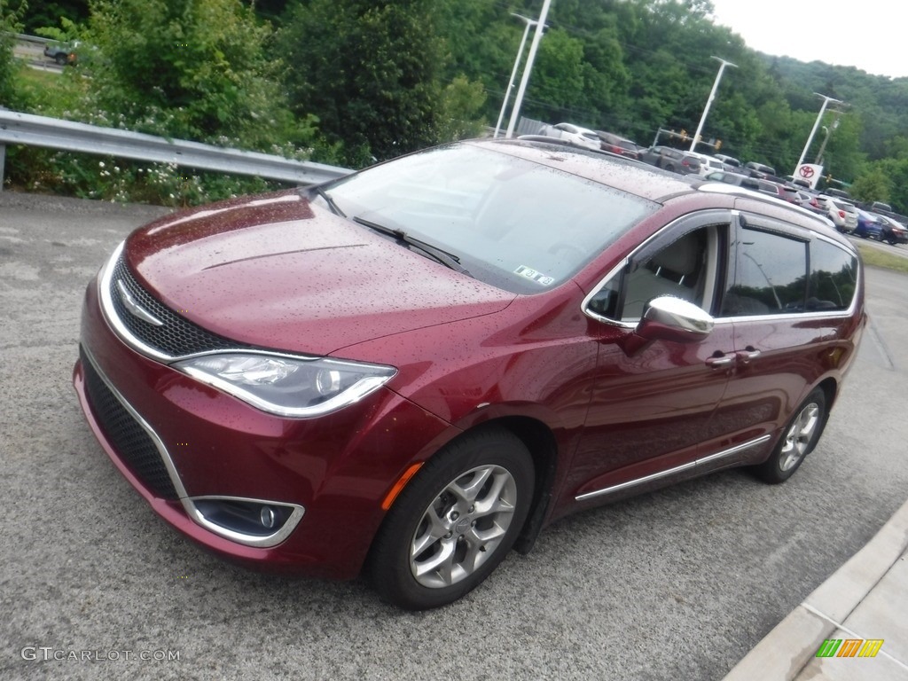 2017 Pacifica Limited - Velvet Red Pearl / Black/Alloy photo #15