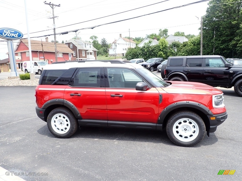 2023 Bronco Sport Heritage Limited 4x4 - Hot Pepper Red / Navy Pier photo #6