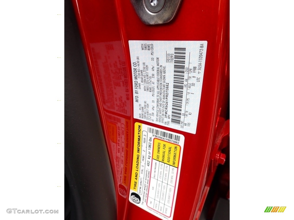 2023 Bronco Sport Heritage Limited 4x4 - Hot Pepper Red / Navy Pier photo #20