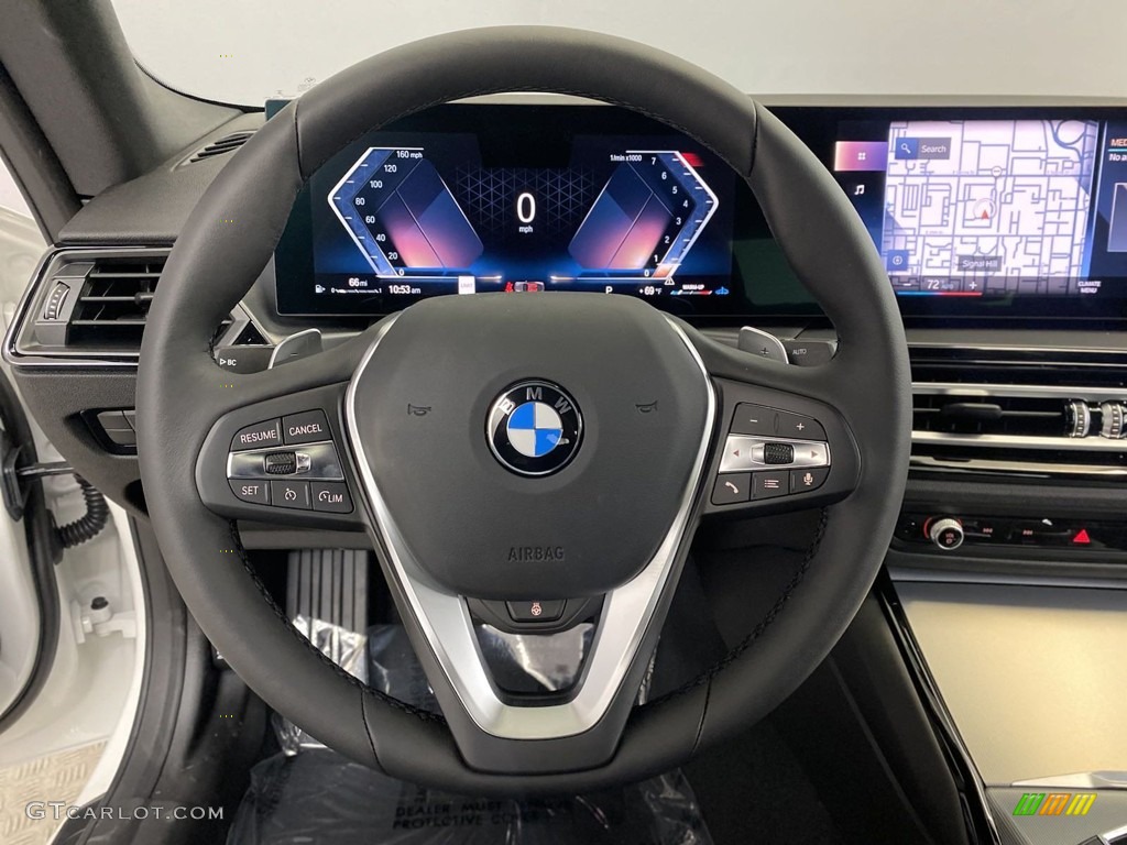 2023 BMW 2 Series 230i Coupe Black Steering Wheel Photo #146165473