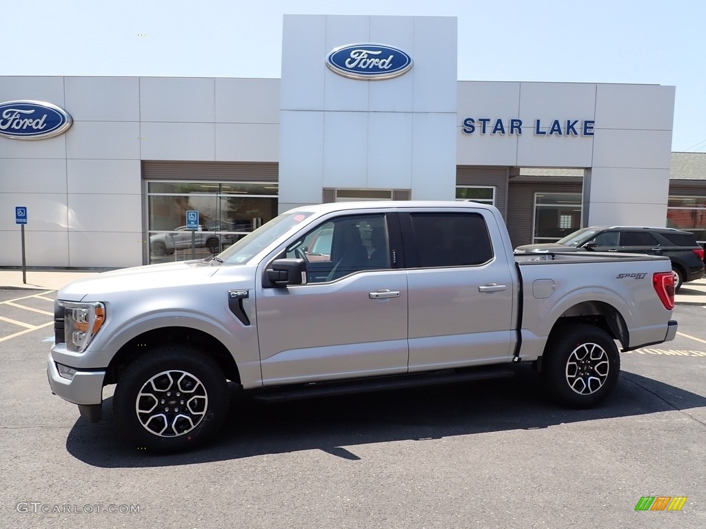 2023 F150 XLT SuperCrew 4x4 - Iconic Silver Metallic / Black photo #1