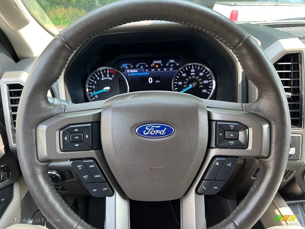 2020 Ford Expedition XLT Max 4x4 Medium Stone Steering Wheel Photo #146165613