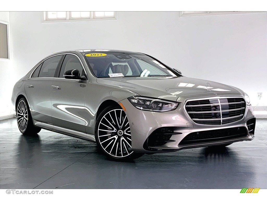 Mojave Silver 2022 Mercedes-Benz S 580 4Matic Sedan Exterior Photo #146165637