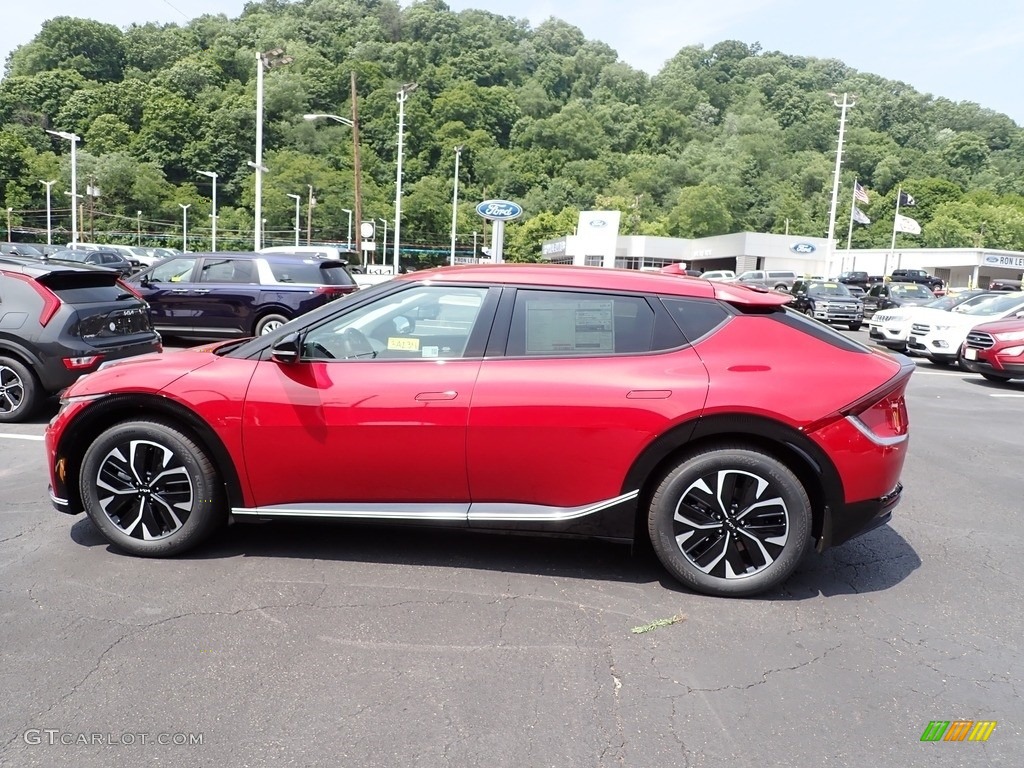 Runway Red 2023 Kia EV6 Wind AWD Exterior Photo #146166192