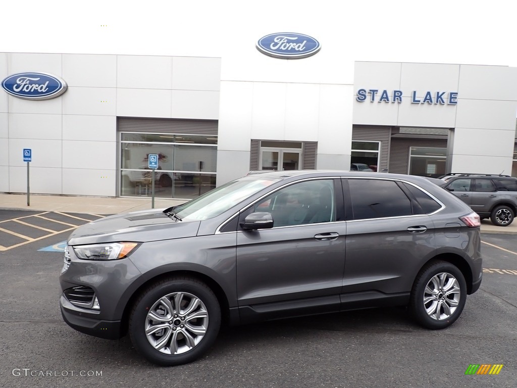 2023 Edge Titanium AWD - Carbonized Gray Metallic / Ebony photo #1