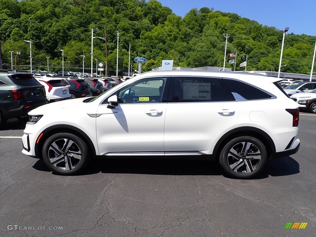 Snow White Pearl 2023 Kia Sorento Hybrid SX Prestige AWD Hybrid Exterior Photo #146166642