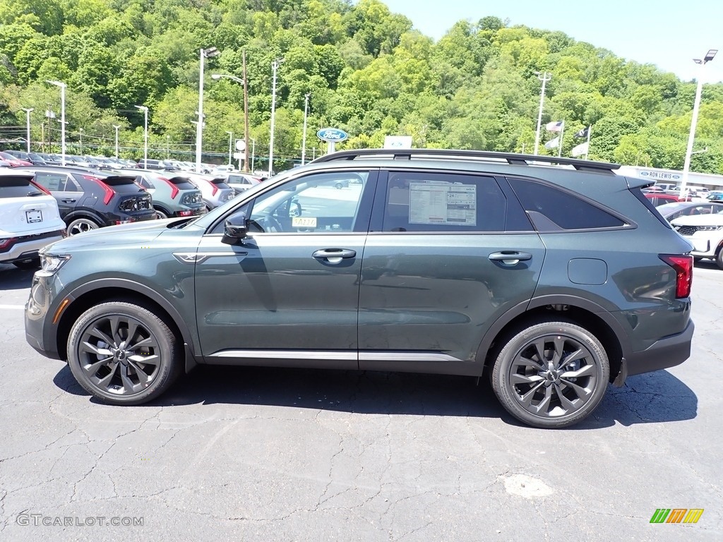 Aruba Green 2023 Kia Sorento X-Line EX AWD Exterior Photo #146167119