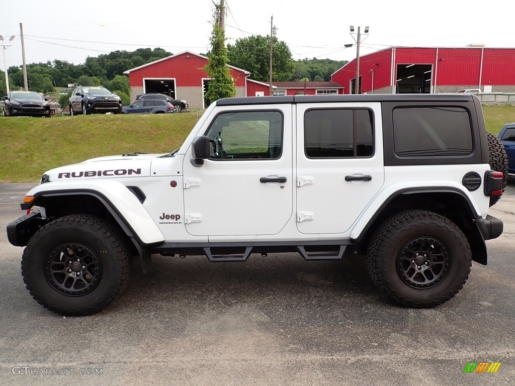 Bright White 2023 Jeep Wrangler Unlimited Rubicon 4x4 Exterior Photo #146167290