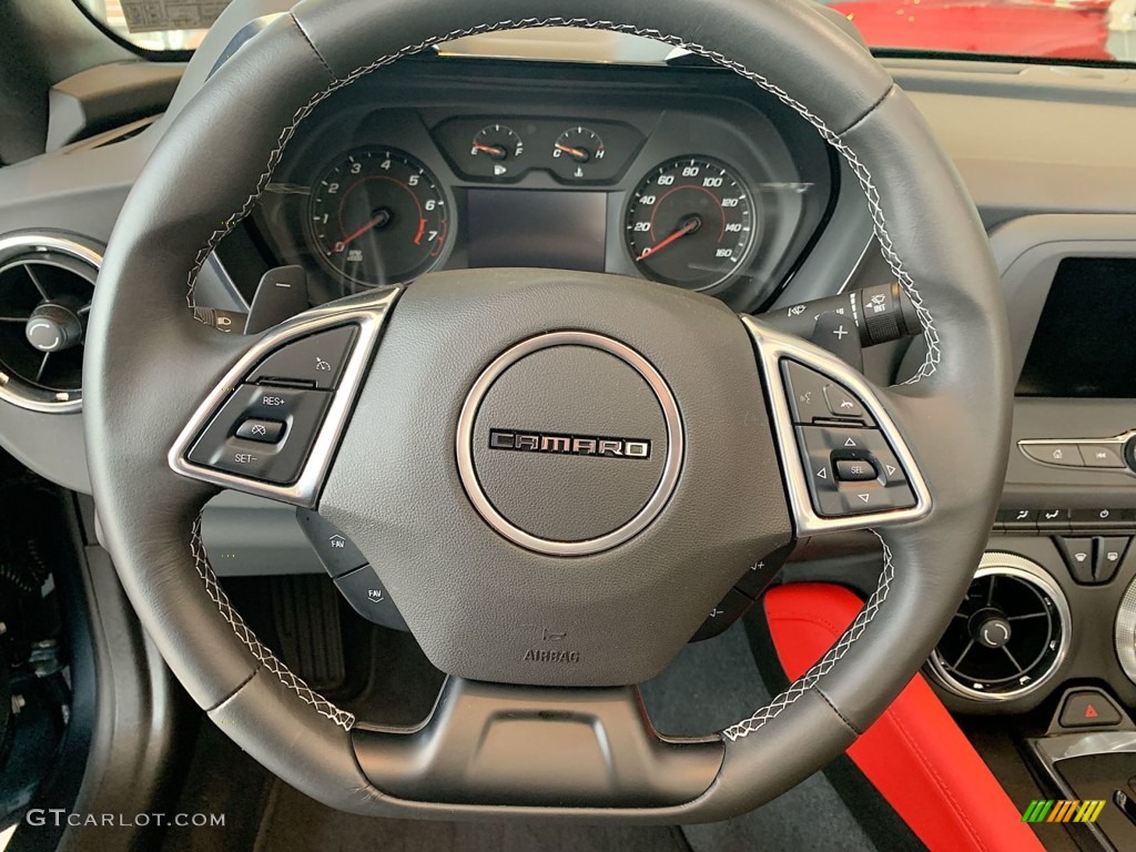 2023 Chevrolet Camaro LT Convertible Jet Black Steering Wheel Photo #146167440