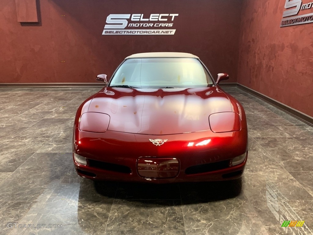 2003 Corvette 50th Anniversary Edition Convertible - 50th Anniversary Red / Shale photo #2