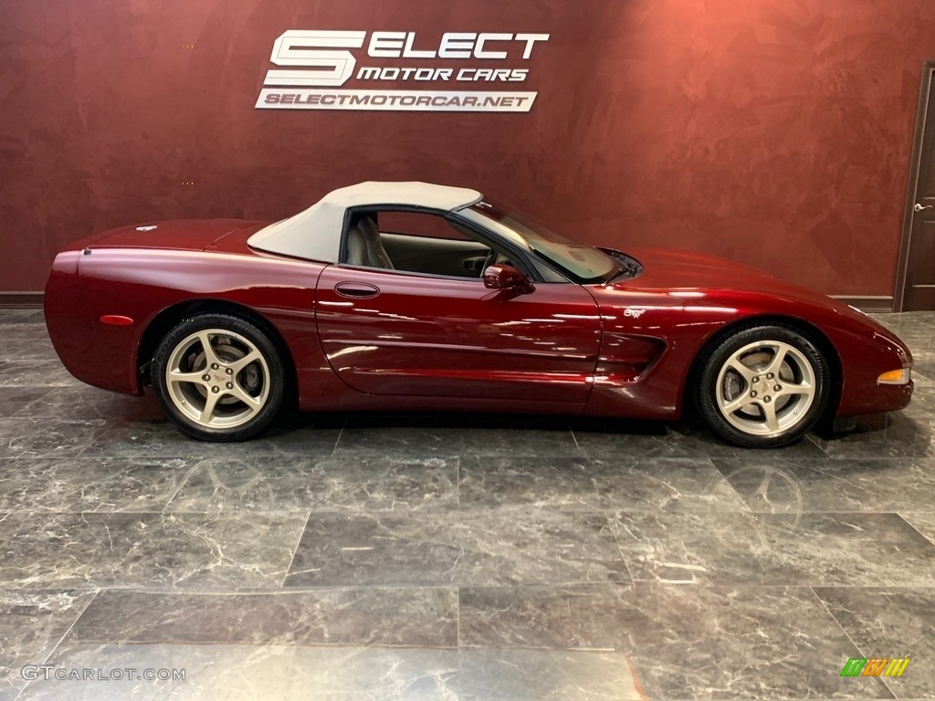 2003 Corvette 50th Anniversary Edition Convertible - 50th Anniversary Red / Shale photo #4