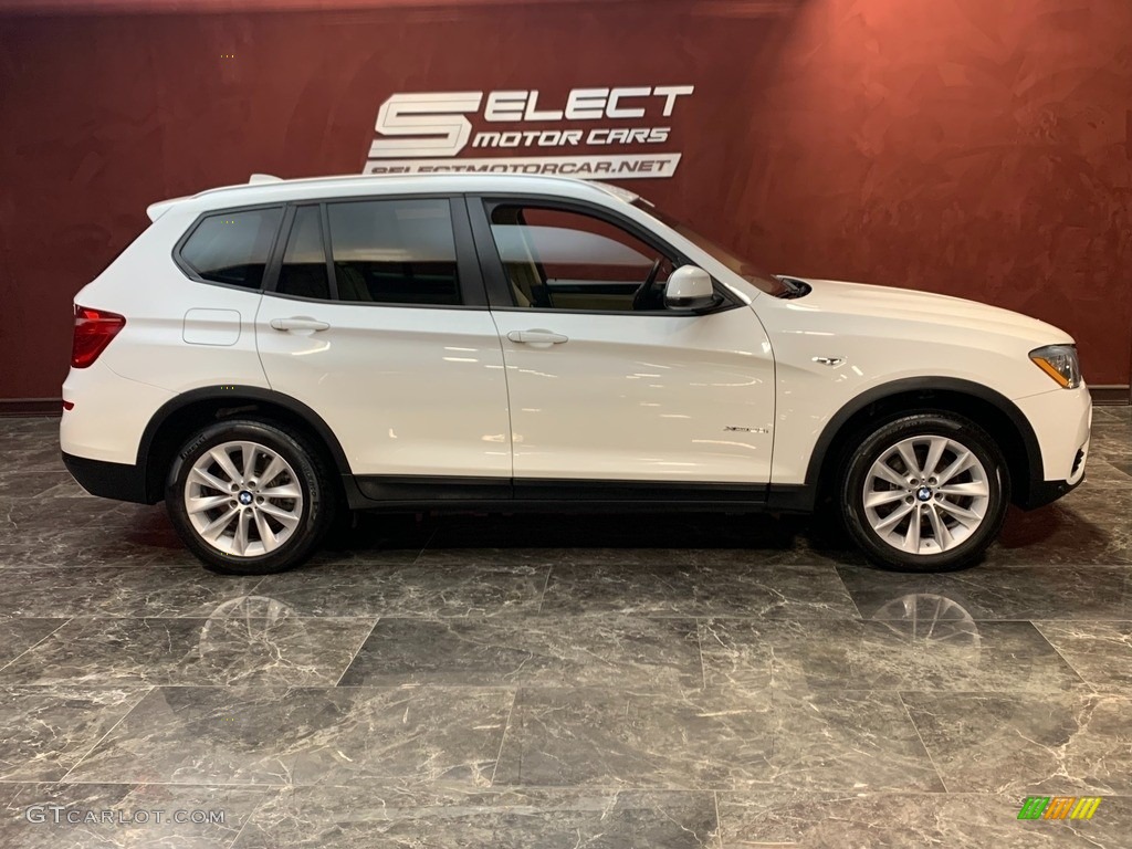 2017 X3 xDrive28i - Alpine White / Sand Beige/Black photo #3