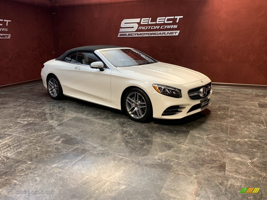 2020 S 560 Cabriolet - designo Diamond White Metallic / designo Crystal Gray/Black photo #3