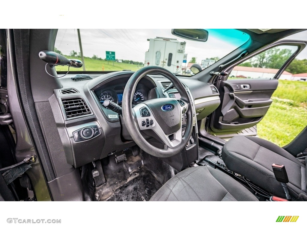 Charcoal Black Interior 2015 Ford Explorer Police Interceptor 4WD Photo #146169668