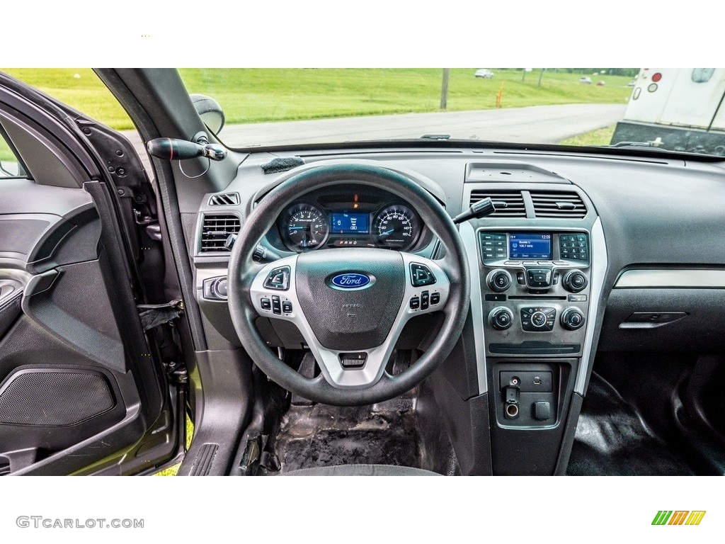 2015 Ford Explorer Police Interceptor 4WD Charcoal Black Dashboard Photo #146169819