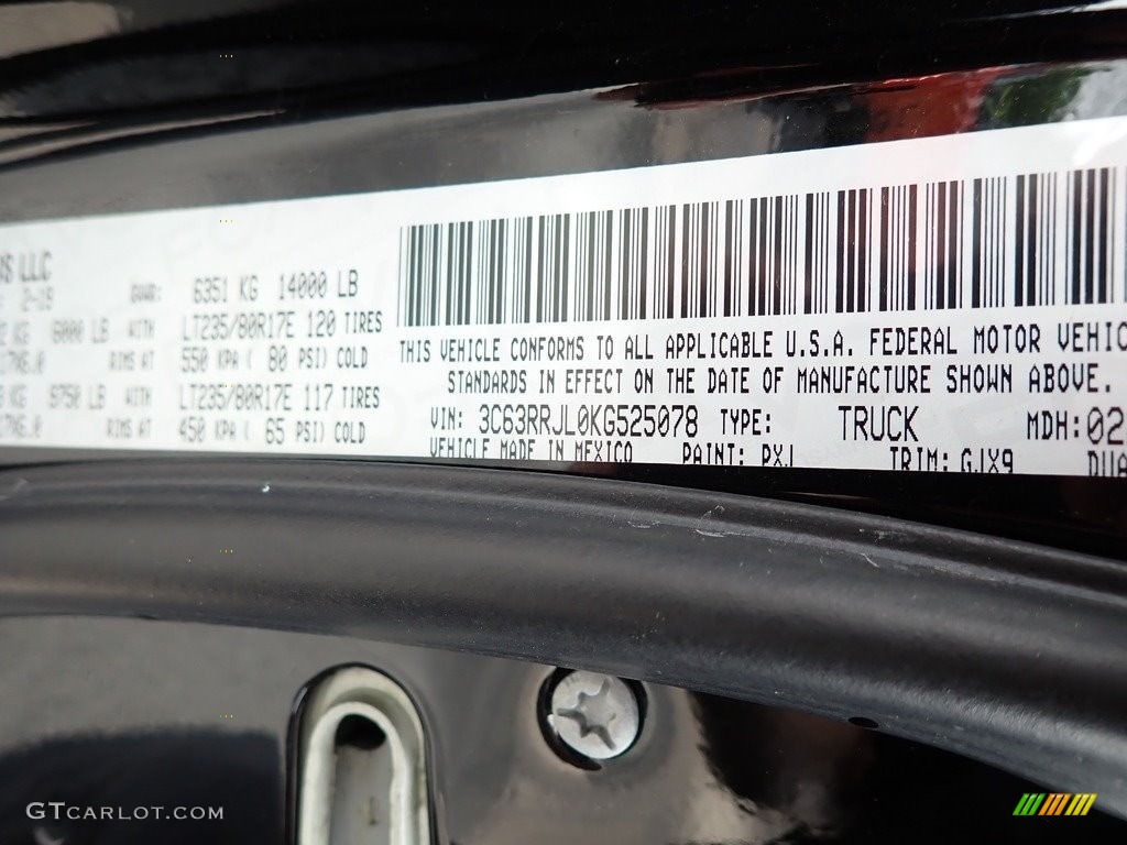 2019 Ram 3500 Laramie Crew Cab 4x4 Color Code Photos
