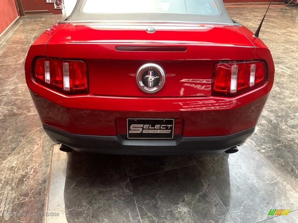 2012 Mustang V6 Premium Convertible - Red Candy Metallic / Saddle photo #6