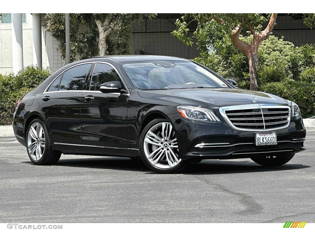 2018 S 560 Sedan - Black / Silk Beige/Espresso Brown photo #2