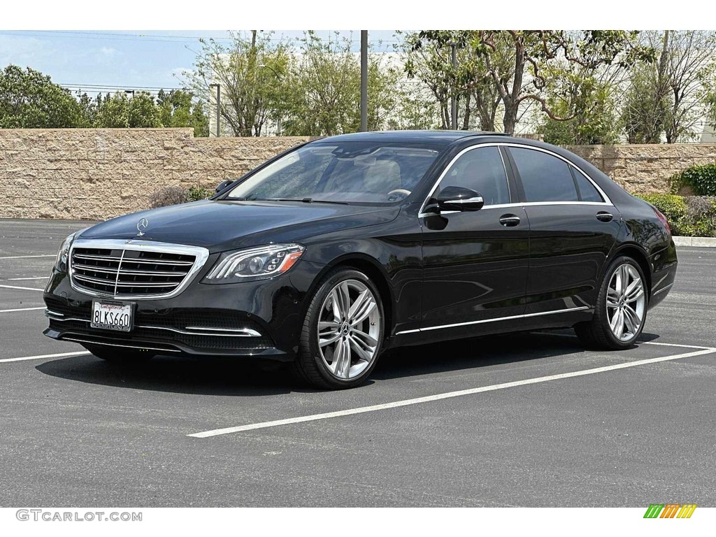 2018 S 560 Sedan - Black / Silk Beige/Espresso Brown photo #8