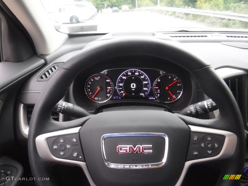 2023 GMC Terrain Denali AWD Jet Black Steering Wheel Photo #146171240