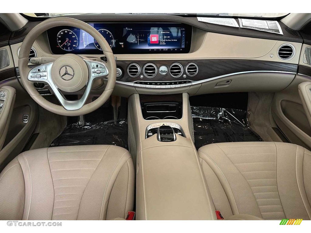 2018 S 560 Sedan - Black / Silk Beige/Espresso Brown photo #16