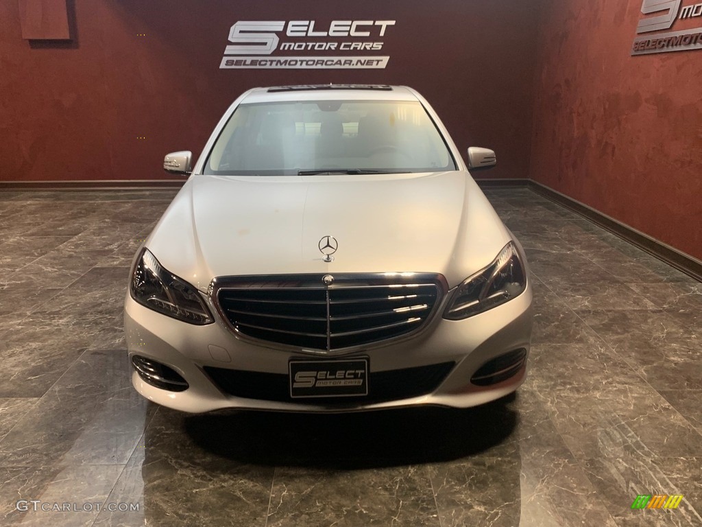 2015 E 350 4Matic Sedan - Iridium Silver Metallic / Silk Beige/Espresso Brown photo #2