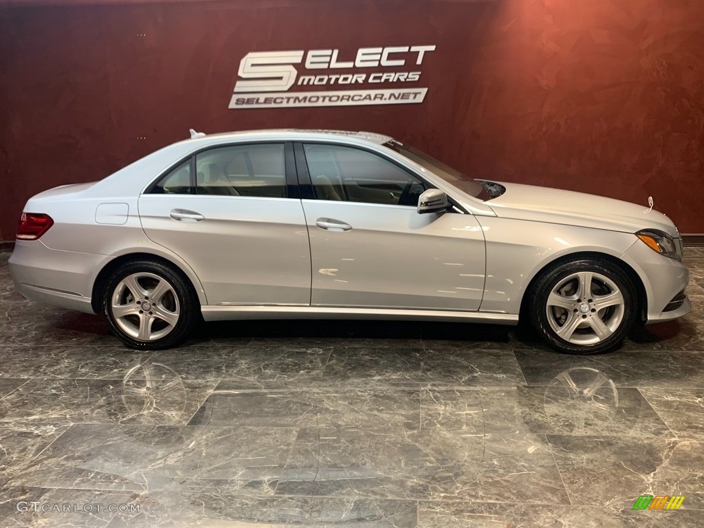 2015 E 350 4Matic Sedan - Iridium Silver Metallic / Silk Beige/Espresso Brown photo #4