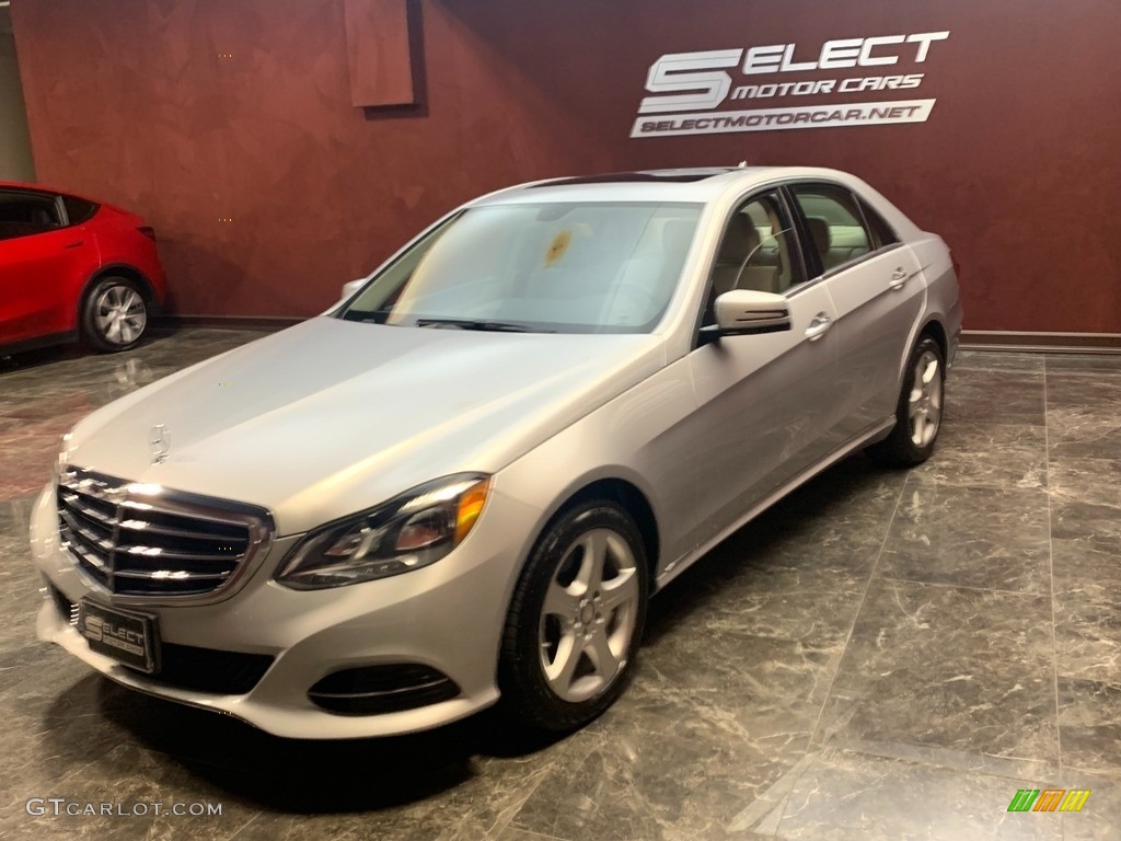 2015 E 350 4Matic Sedan - Iridium Silver Metallic / Silk Beige/Espresso Brown photo #6