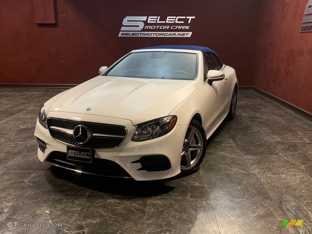 2018 E 400 Convertible - Polar White / Macchiato Beige/Yacht Blue photo #1