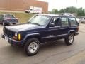2000 Patriot Blue Pearl Jeep Cherokee Sport 4x4  photo #2