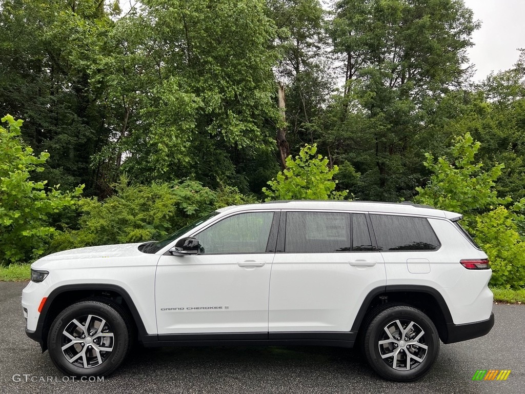 Bright White 2023 Jeep Grand Cherokee L Limited 4x4 Exterior Photo #146172304