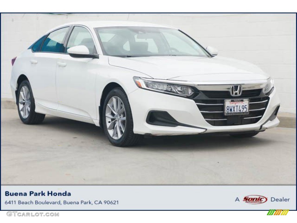 2021 Accord LX - Platinum White Pearl / Black photo #1