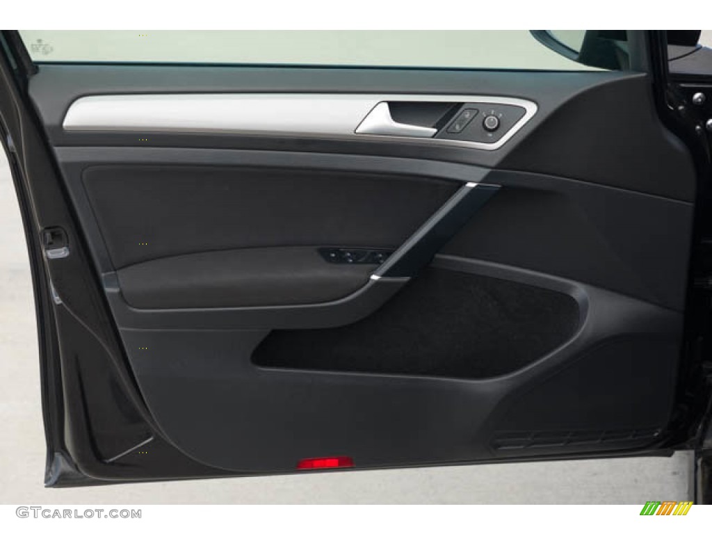 2016 Volkswagen e-Golf SE Black Door Panel Photo #146172557