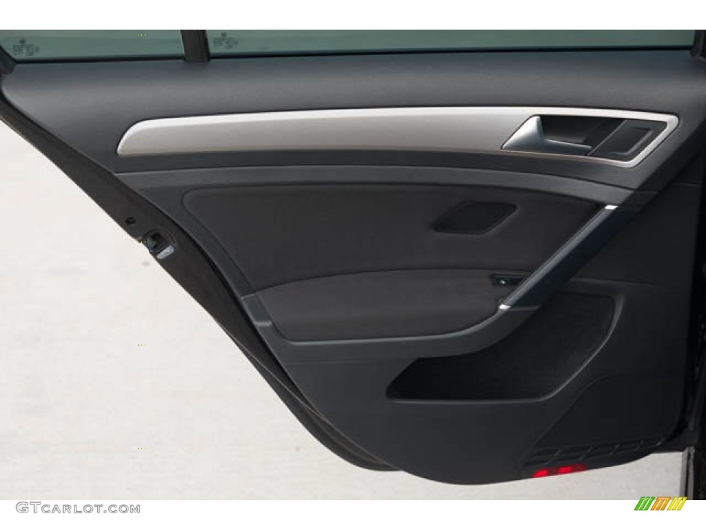 2016 Volkswagen e-Golf SE Black Door Panel Photo #146172588