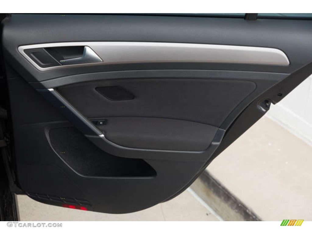2016 Volkswagen e-Golf SE Black Door Panel Photo #146172630