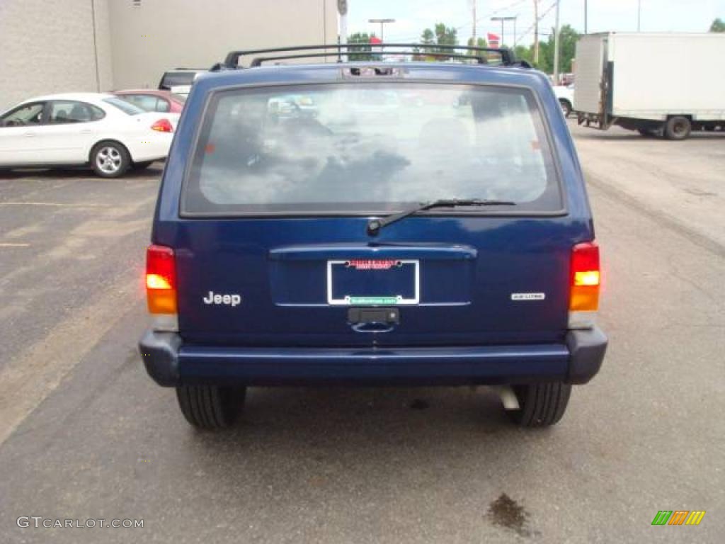 2000 Cherokee Sport 4x4 - Patriot Blue Pearl / Agate Black photo #7
