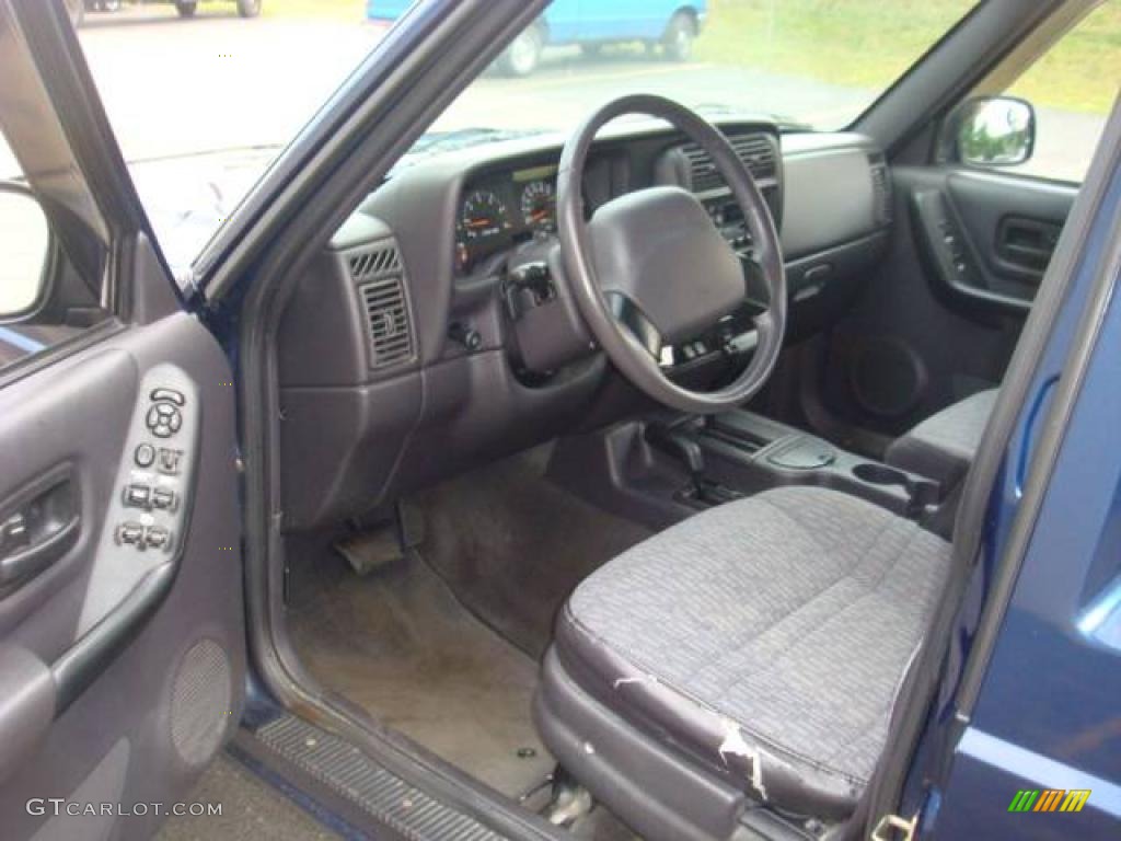 2000 Cherokee Sport 4x4 - Patriot Blue Pearl / Agate Black photo #9