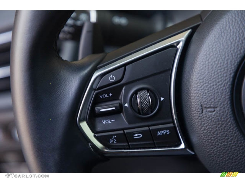 2021 Acura TLX Technology Sedan Ebony Steering Wheel Photo #146173614