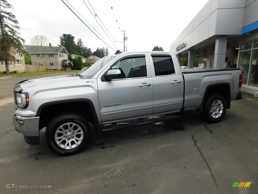 Quicksilver Metallic 2019 GMC Sierra 1500 Limited SLE Double Cab 4WD Exterior Photo #146174241