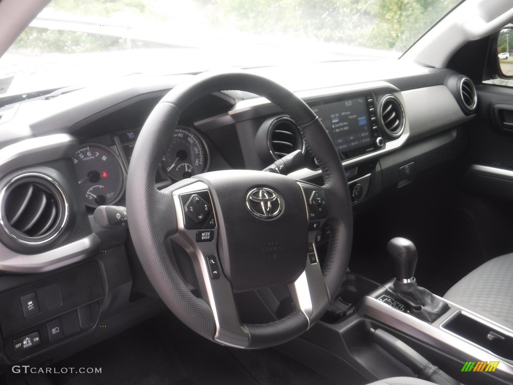 2022 Toyota Tacoma SR5 Double Cab 4x4 Black Steering Wheel Photo #146174250
