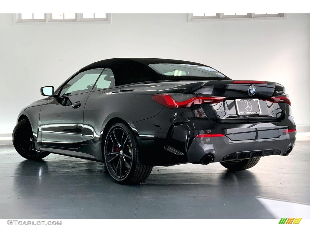 2021 4 Series 430i Convertible - Black Sapphire Metallic / Tacora Red photo #10