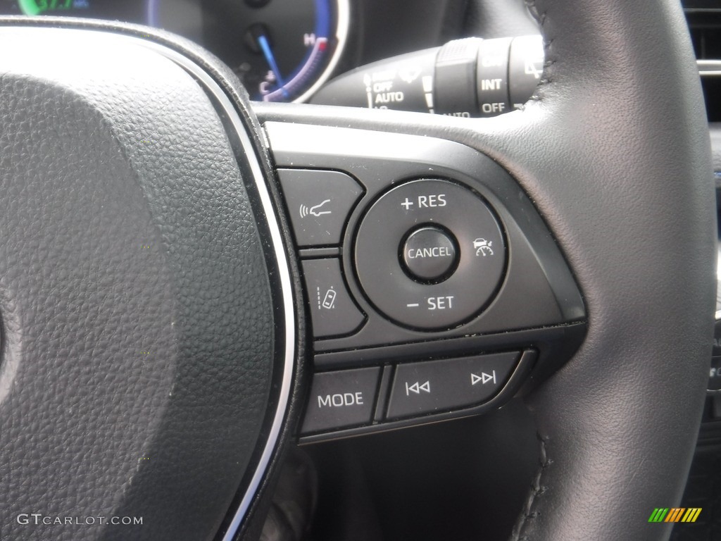 2022 Toyota RAV4 XSE AWD Hybrid Black Steering Wheel Photo #146174805