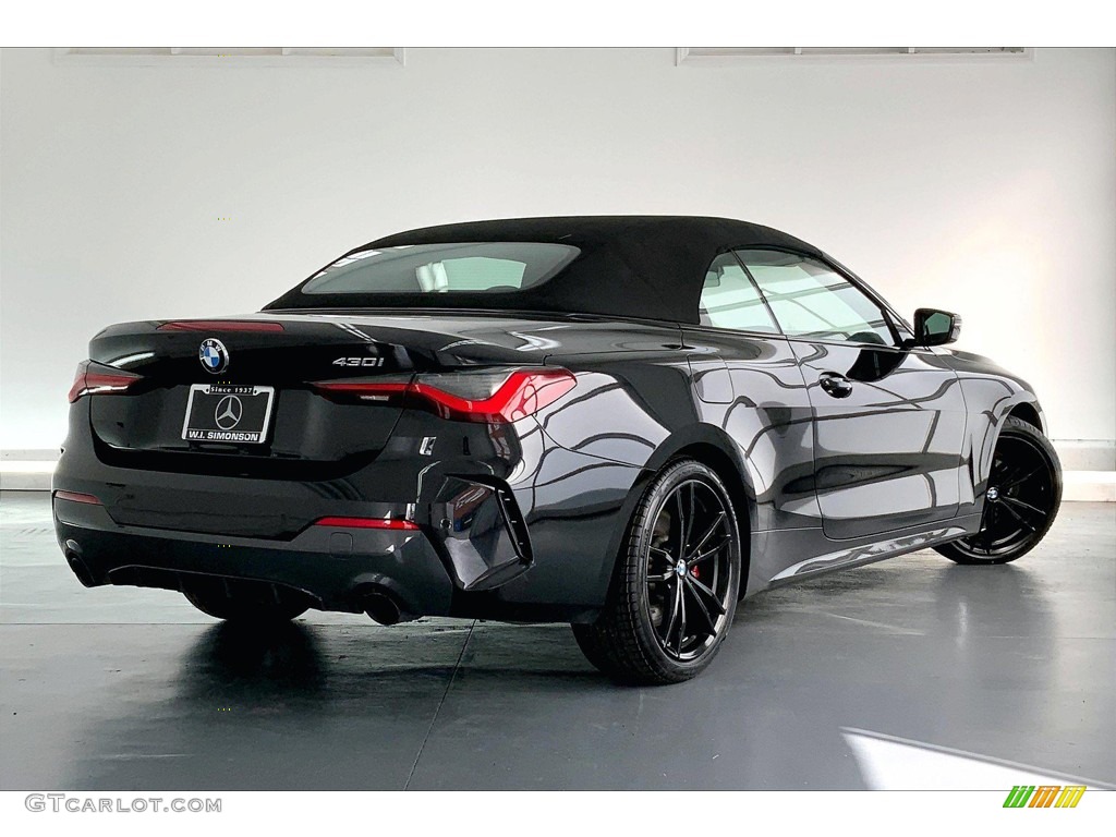 2021 4 Series 430i Convertible - Black Sapphire Metallic / Tacora Red photo #13
