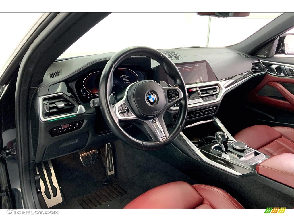 2021 BMW 4 Series 430i Convertible Tacora Red Dashboard Photo #146174871